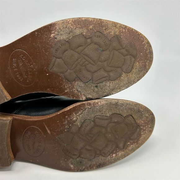 Kork-Ease Ryder Women's Black Leather Ankle Booties Size 6.5 Back Zipper - Picture 10 of 14